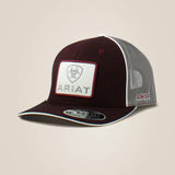 ARIAT MENS FF110 SB LARGE LOGO PATCH - BURGUNDY