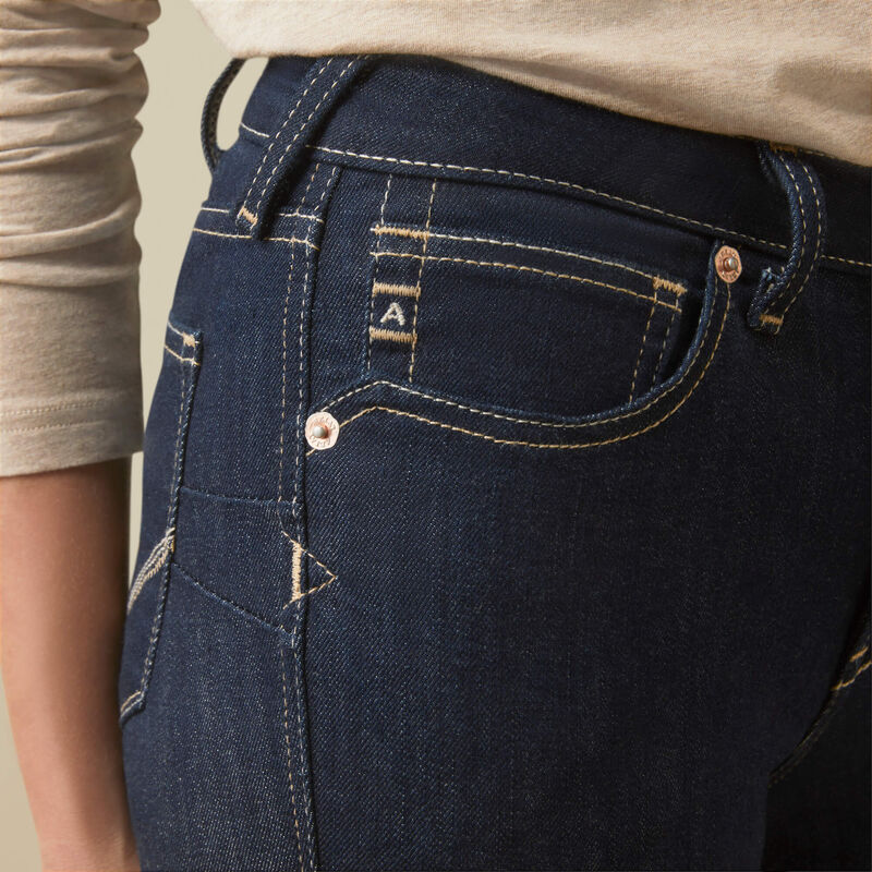 ARIAT WOMEN'S R.E.A.L. HIGH RISE SELMA BOOT CUT JEAN - RINSE