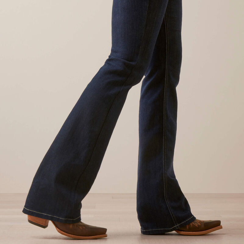 ARIAT WOMEN'S R.E.A.L. HIGH RISE SELMA BOOT CUT JEAN - RINSE