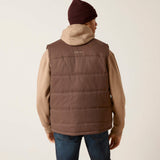 ARIAT MENS GRIZZLY 2.0 CANVAS CONCEAL AND CARRY VEST - BRACKEN