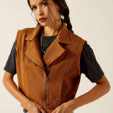 ARIAT WOMEN'S HARLEY VEST - TOBACCO BROWN