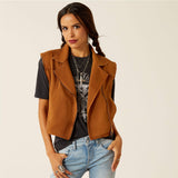 ARIAT WOMEN'S HARLEY VEST - TOBACCO BROWN