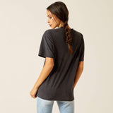 ARIAT WOMEN'S ROLLING THUNDER GRAPHIC TEE - BLACK ACID WASH