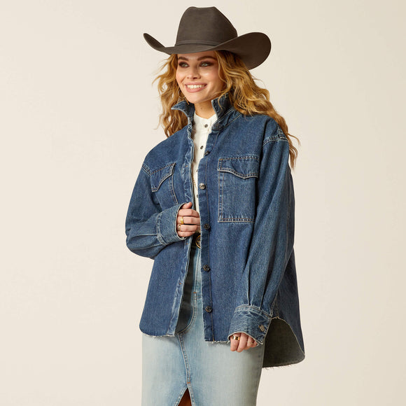 ARIAT WOMEN'S DENIM SHIRT JACKET - HESPERIA