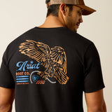 ARIAT MENS EAGLE FREEDOM SHORT SLEEVE TSHIRT - BLACK