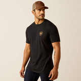 ARIAT MENS EAGLE FREEDOM SHORT SLEEVE TSHIRT - BLACK