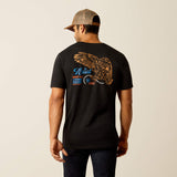 ARIAT MENS EAGLE FREEDOM SHORT SLEEVE TSHIRT - BLACK