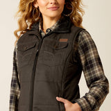 ARIAT WOMEN'S GRIZZLY QUILTED VEST - BLACK