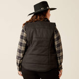 ARIAT WOMEN'S GRIZZLY QUILTED VEST - BLACK