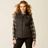 ARIAT WOMEN'S GRIZZLY QUILTED VEST - BLACK