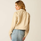 ARIAT WOMEN'S RODEO CROPPED JACKET - OYSTER GREY