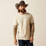 ARIAT MENS STAMPED SEAL T-SHIRT - NATURAL