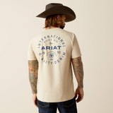 ARIAT MENS STAMPED SEAL T-SHIRT - NATURAL