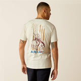 ARIAT MENS RODEO PROUD T-SHIRT - OATMEAL HEATHER