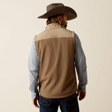 ARIAT MENS WYATT SOFTSHELL VEST - MAJOR BROWN|BRINDLE