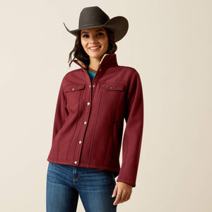 ARIAT WOMEN'S BERBER BACK SOFTSHELL JACKET - TAWNY PORT