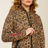 ARIAT WOMEN'S NEW TEAM SOFTSHELL PRINT JACKET - LILA LEOPARD