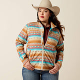 ARIAT WOMEN'S NEW TEAM SOFTSHELL PRINT JACKET - FALLON SERAPE PRINT