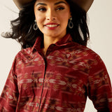 ARIAT WOMEN'S BILLIE JEAN BUTTON DOWN LONGSLEEVE  SHIRT - SADIE SOUTHWEST PRINT