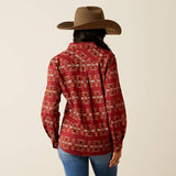 ARIAT WOMEN'S BILLIE JEAN BUTTON DOWN LONGSLEEVE  SHIRT - SADIE SOUTHWEST PRINT