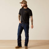 ARIAT MENS WESTERN WEAR TSHIRT - BLACK