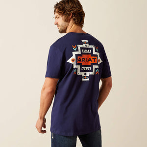 ARIAT MENS ARIAT SHORT SLEEVE SOUTHWEST POCKET T-SHIRT