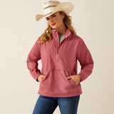 ARIAT WOMEN'S WHISPER PULLOVER JACKET - ROSE WINE