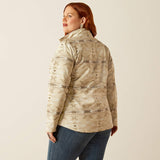 ARIAT WOMEN'S NEW TEAM SOFTSHELL PRINT JACKET - SANDSTONE SOUTHWEST PRINT