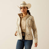 ARIAT WOMEN'S NEW TEAM SOFTSHELL PRINT JACKET - SANDSTONE SOUTHWEST PRINT