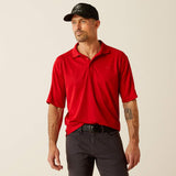 ARIAT MENS AC POLO - HAUTE RED