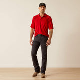 ARIAT MENS AC POLO - HAUTE RED