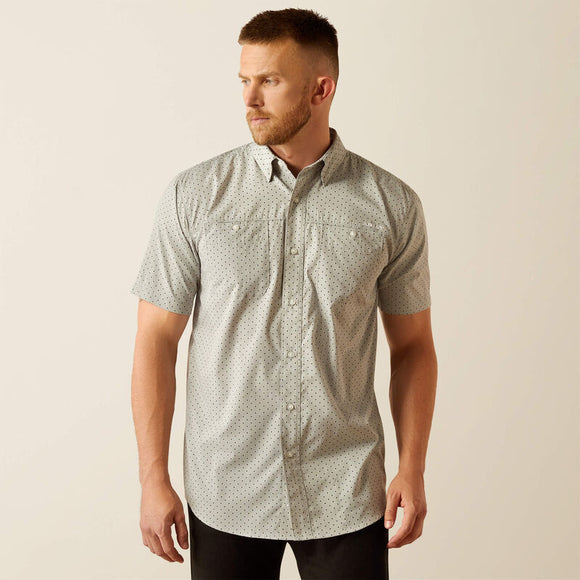 ARIAT MENS 360 AIRFLOW CLASSIC FIT BUTTON UP SHIRT - QUARRY