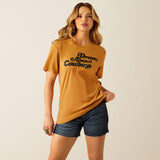ARIAT WOMEN'S DREAM ABOUT COWBOYS T-SHIRT - HARVEST GOLD