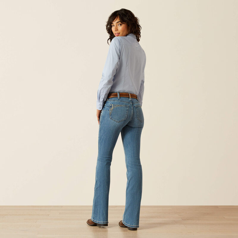 ARIAT WOMEN'S PERFECT RISE NAZ BOOT CUT JEANS - CRETE