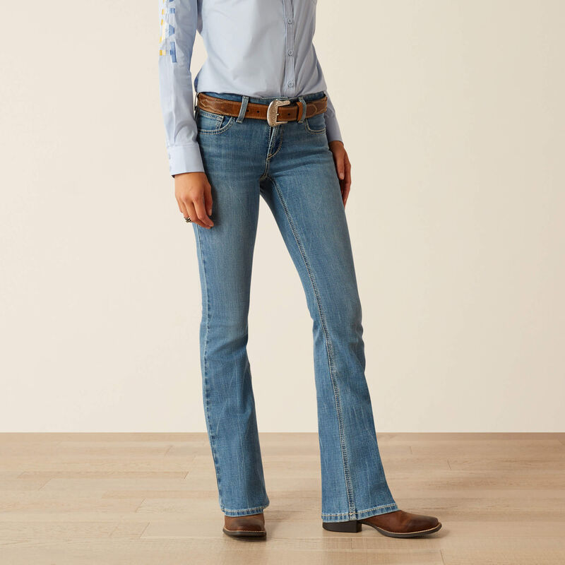 ARIAT WOMEN'S PERFECT RISE NAZ BOOT CUT JEANS - CRETE