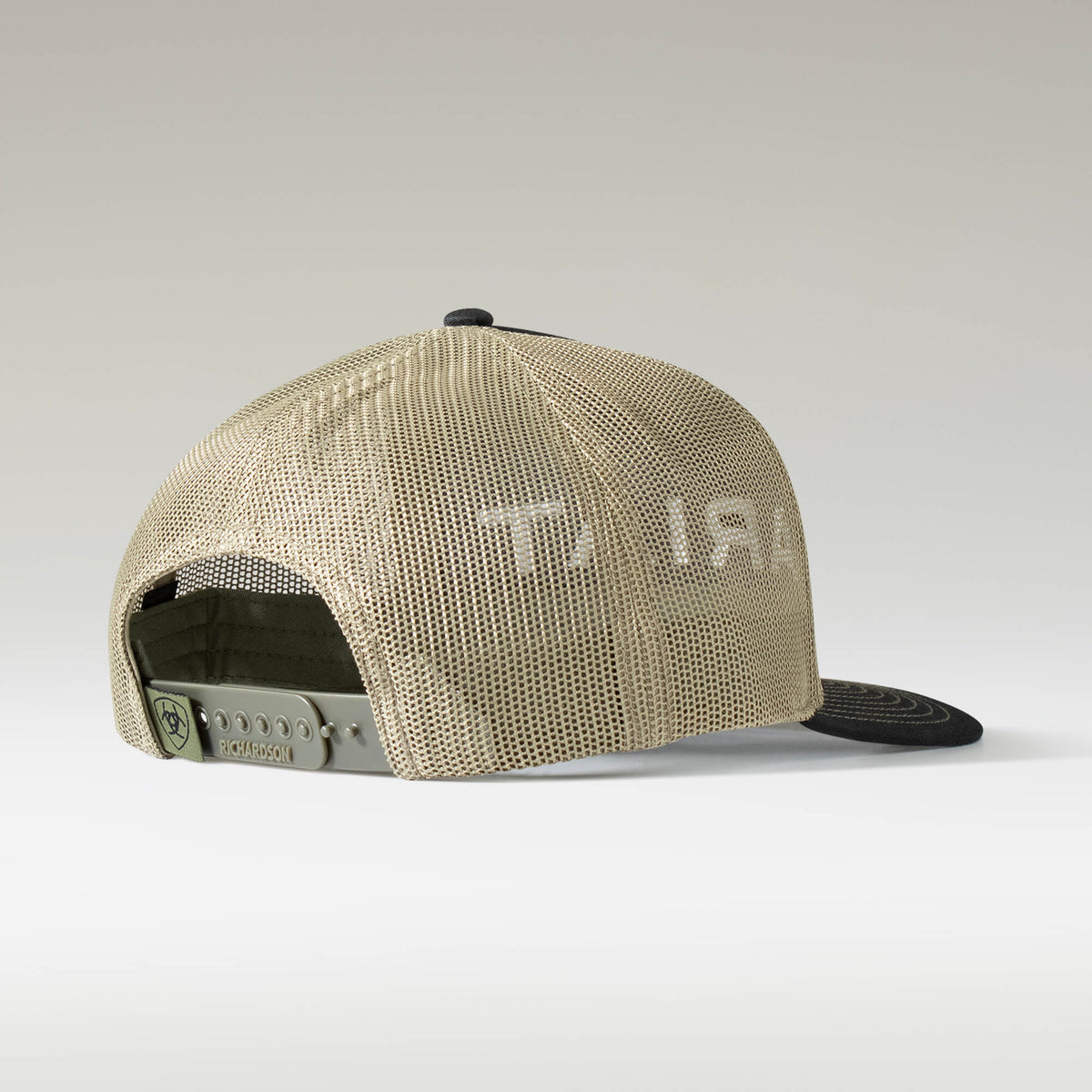 ARIAT MENS EMBROIDERED LOGO CAP - BLACK AND GREEN