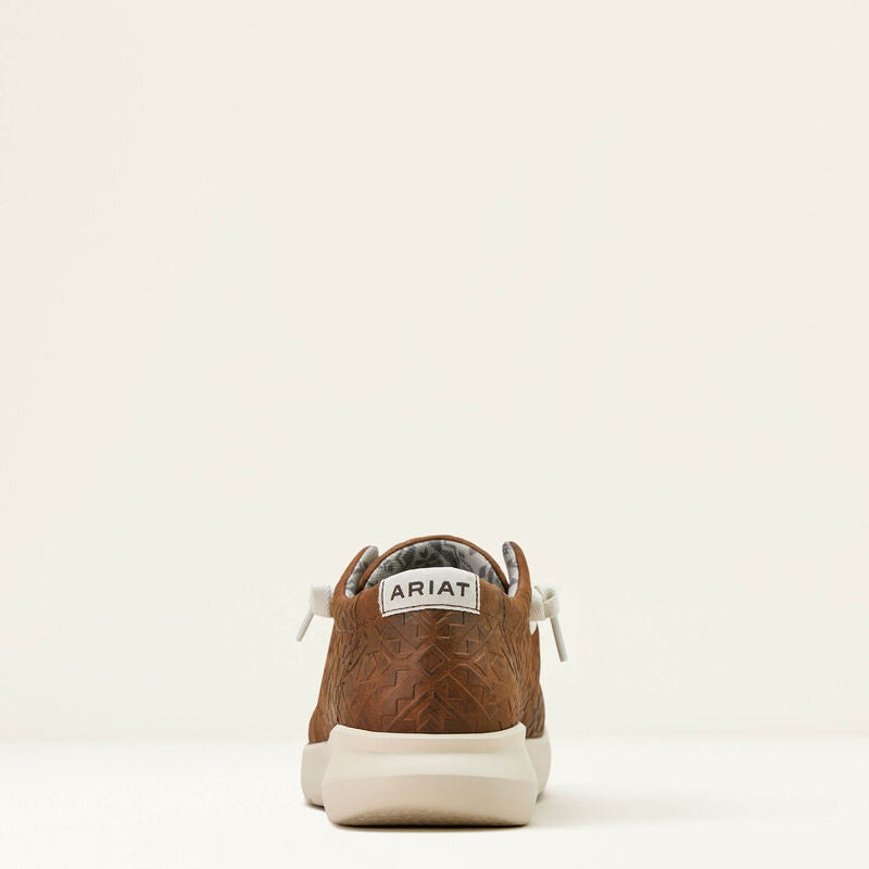 ARIAT MENS HILO SHOE - MAHOGANY BLANKET EMBOSS