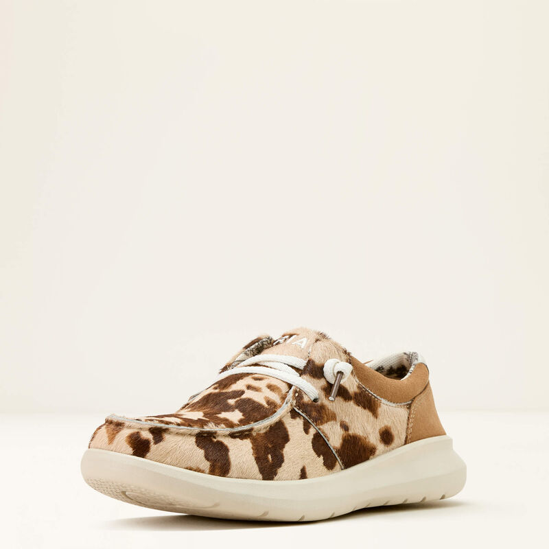 ARIAT WOMEN'S HILO TAN AND WHITE BRINDLE HAIR ON|DARK TAN S