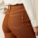 ARIAT WOMEN'S ULTRA HIGH RISE RELAXED STRAIGHT - PECAN BROWN