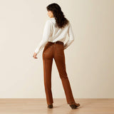 ARIAT WOMEN'S ULTRA HIGH RISE RELAXED STRAIGHT - PECAN BROWN