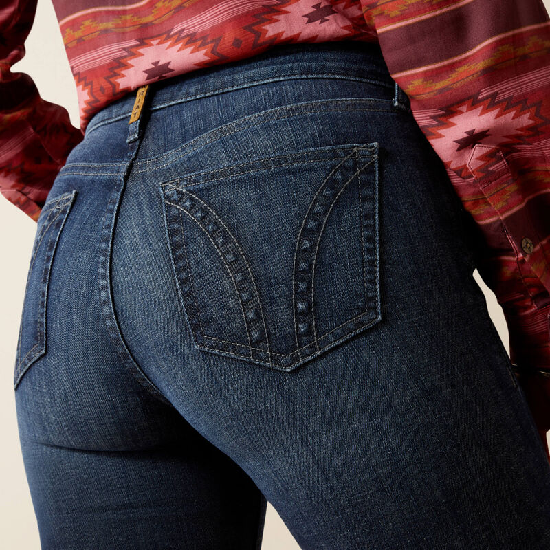 ARIAT WOMEN'S HIGH RISE FRAZEY SLIM TROUSER JEANS - FLORIDA