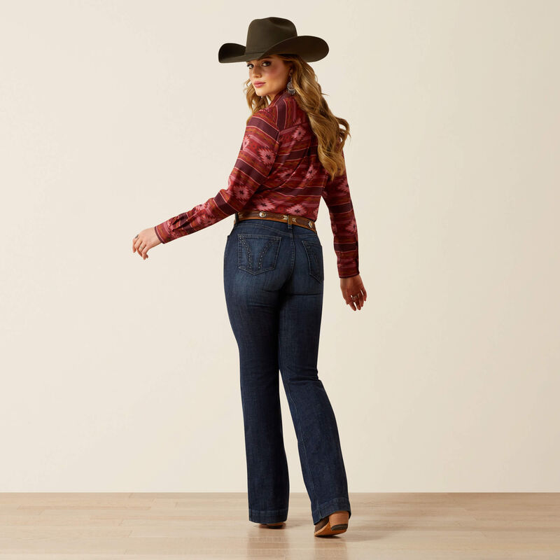 ARIAT WOMEN'S HIGH RISE FRAZEY SLIM TROUSER JEANS - FLORIDA