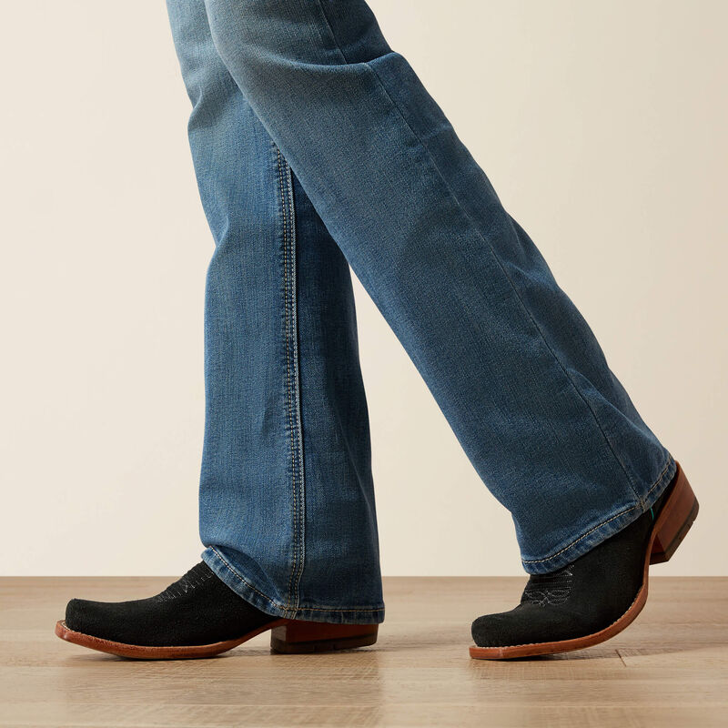 ARIAT WOMEN'S HIGH RISE ROWYN BOOT CUT JEAN - CHALLIS