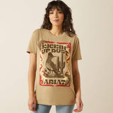 ARIAT WOMEN'S KICKIN UP DUST TSHIRT - SAND