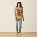 ARIAT WOMEN'S KICKIN UP DUST TSHIRT - SAND