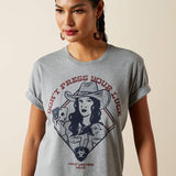ARIAT WOMEN'S DON'T PRESS YOUR LUCK TSHIRT - ICEBURG