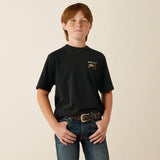 ARIAT BOYS GRAMPS TRACTOR TSHIRT - BLACK