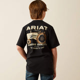 ARIAT BOYS GRAMPS TRACTOR TSHIRT - BLACK