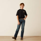 ARIAT BOYS GRAMPS TRACTOR TSHIRT - BLACK