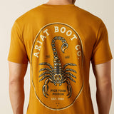 ARIAT MENS SCORPION SEAL TSHIRT - BONE BROWN